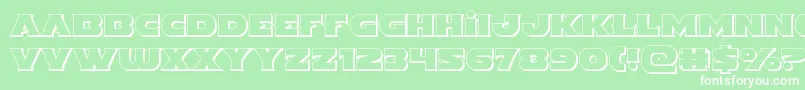 Indigodemon3D Font – White Fonts on Green Background