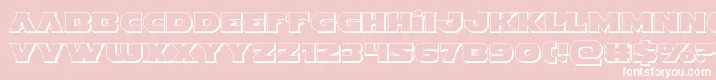 Indigodemon3D Font – White Fonts on Pink Background