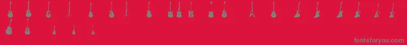 Шрифт JazzedUp – серые шрифты на красном фоне