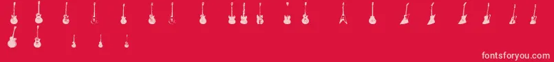Police JazzedUp – polices roses sur fond rouge