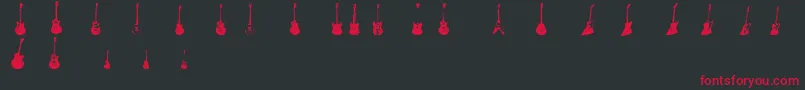 JazzedUp Font – Red Fonts on Black Background