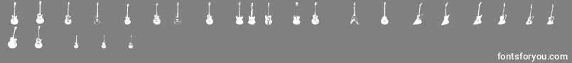 JazzedUp Font – White Fonts on Gray Background