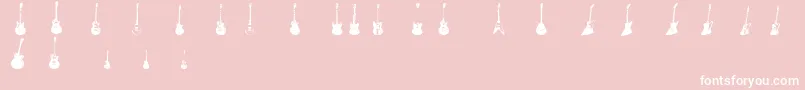 フォントJazzedUp – ピンクの背景に白い文字