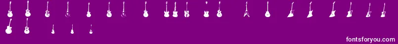 JazzedUp Font – White Fonts on Purple Background