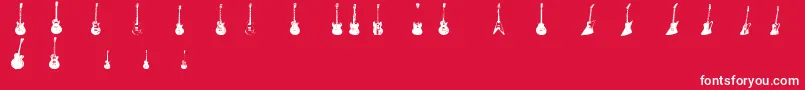 フォントJazzedUp – 赤い背景に白い文字
