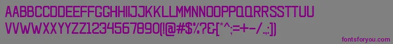 LaxeroNew Font – Purple Fonts on Gray Background