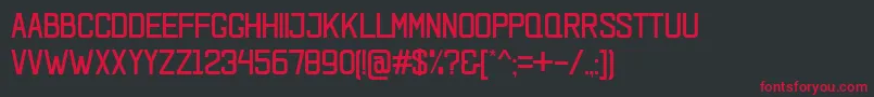 LaxeroNew Font – Red Fonts on Black Background