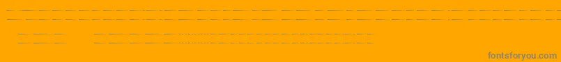 フォントMusikerStaff – オレンジの背景に灰色の文字
