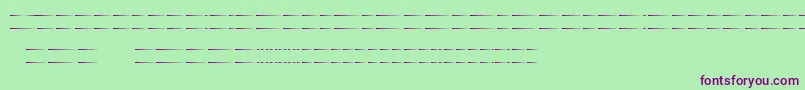 Czcionka MusikerStaff – fioletowe czcionki na zielonym tle