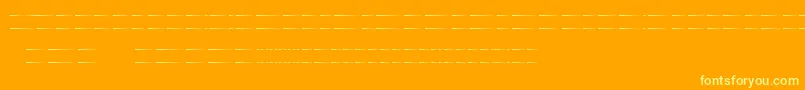 フォントMusikerStaff – オレンジの背景に黄色の文字
