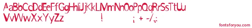 IronikRotis-Schriftart – Rote Schriften