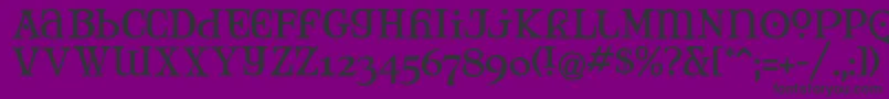 MaryJaneTankard Font – Black Fonts on Purple Background