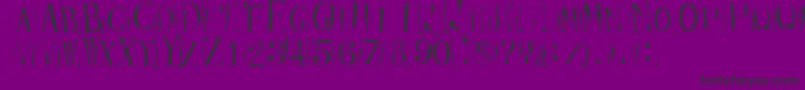 Ticketcapitals Repressed Font – Black Fonts on Purple Background