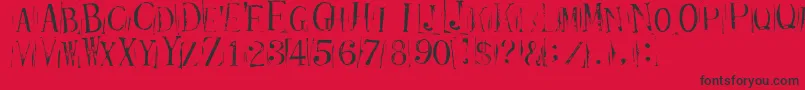 Ticketcapitals Repressed Font – Black Fonts on Red Background