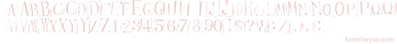 Ticketcapitals Repressed Font – Pink Fonts on White Background