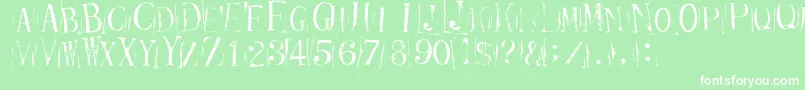 More about Ticketcapitals Repressed Font Ticketcapitals Repressed Font – White Fonts on Green Background