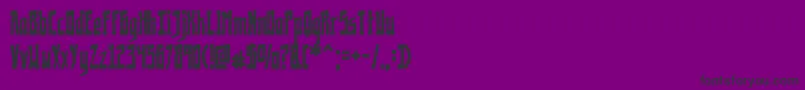 フォントKremlinology – 紫の背景に黒い文字