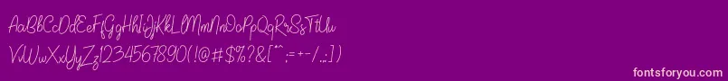 JaliscoDemo-Schriftart – Rosa Schriften auf violettem Hintergrund