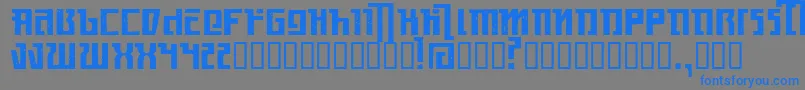 Kasikorn Font – Blue Fonts on Gray Background