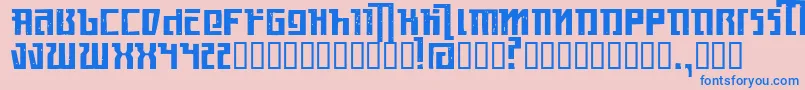 Kasikorn Font – Blue Fonts on Pink Background