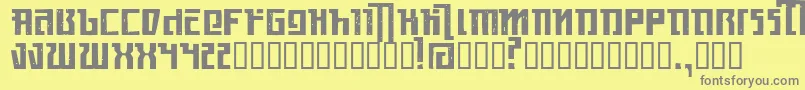 Kasikorn Font – Gray Fonts on Yellow Background