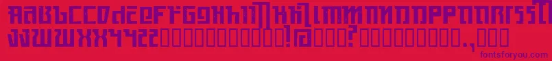 fuente Kasikorn – Fuentes Moradas Sobre Fondo Rojo