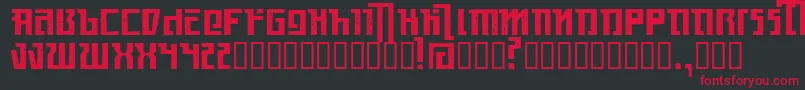 Kasikorn Font – Red Fonts on Black Background