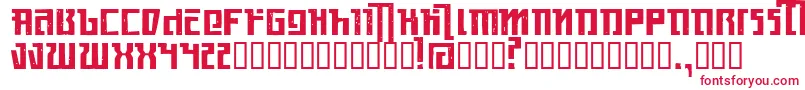 Kasikorn Font – Red Fonts on White Background