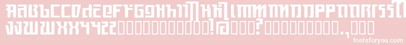 Kasikorn Font – White Fonts on Pink Background