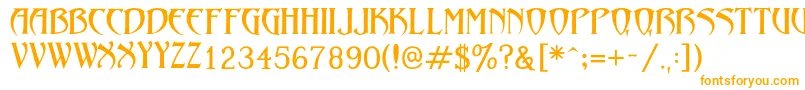 LezvieKk Font – Orange Fonts on White Background