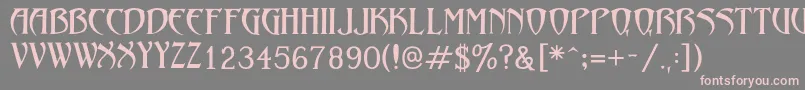 LezvieKk Font – Pink Fonts on Gray Background