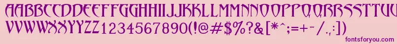 LezvieKk Font – Purple Fonts on Pink Background