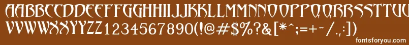 LezvieKk Font – White Fonts on Brown Background