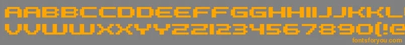 FffGalaxyBold Font – Orange Fonts on Gray Background