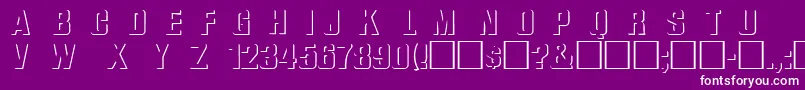 Whatarelief Font – White Fonts on Purple Background