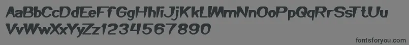 YouMakeMeHappy Font – Black Fonts on Gray Background