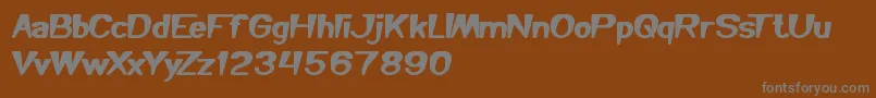YouMakeMeHappy Font – Gray Fonts on Brown Background