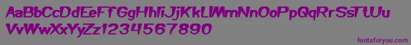 Saiba mais sobre a fonte YouMakeMeHappy Fonte YouMakeMeHappy – fontes roxas em um fundo cinza
