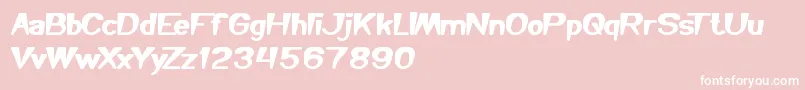 YouMakeMeHappy Font – White Fonts on Pink Background