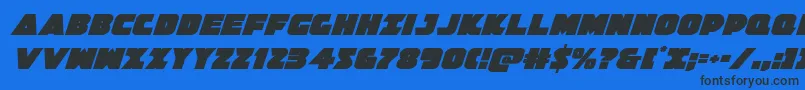 Jedisfital Font – Black Fonts on Blue Background