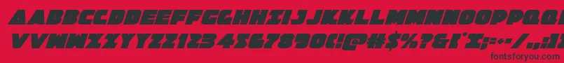 Jedisfital Font – Black Fonts on Red Background