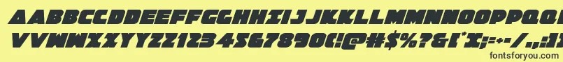 Jedisfital Font – Black Fonts on Yellow Background