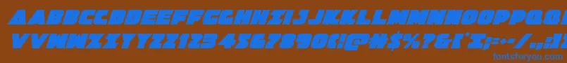 Jedisfital Font – Blue Fonts on Brown Background