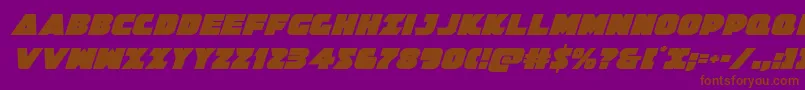 Jedisfital Font – Brown Fonts on Purple Background