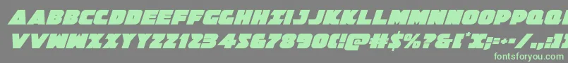 Jedisfital Font – Green Fonts on Gray Background