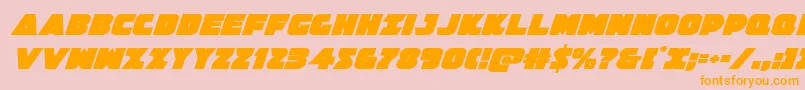 Jedisfital Font – Orange Fonts on Pink Background