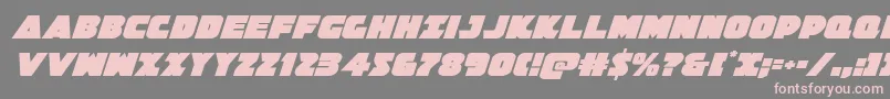 フォントJedisfital – 灰色の背景にピンクのフォント