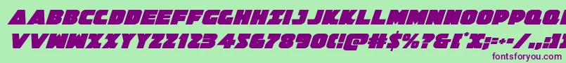 Jedisfital Font – Purple Fonts on Green Background