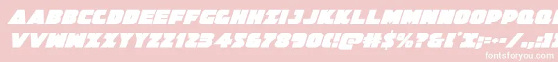 Jedisfital Font – White Fonts on Pink Background