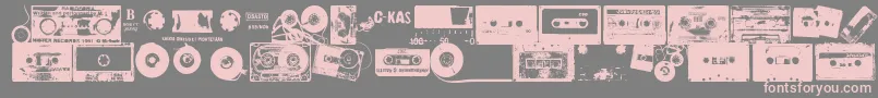 Ckas Font – Pink Fonts on Gray Background